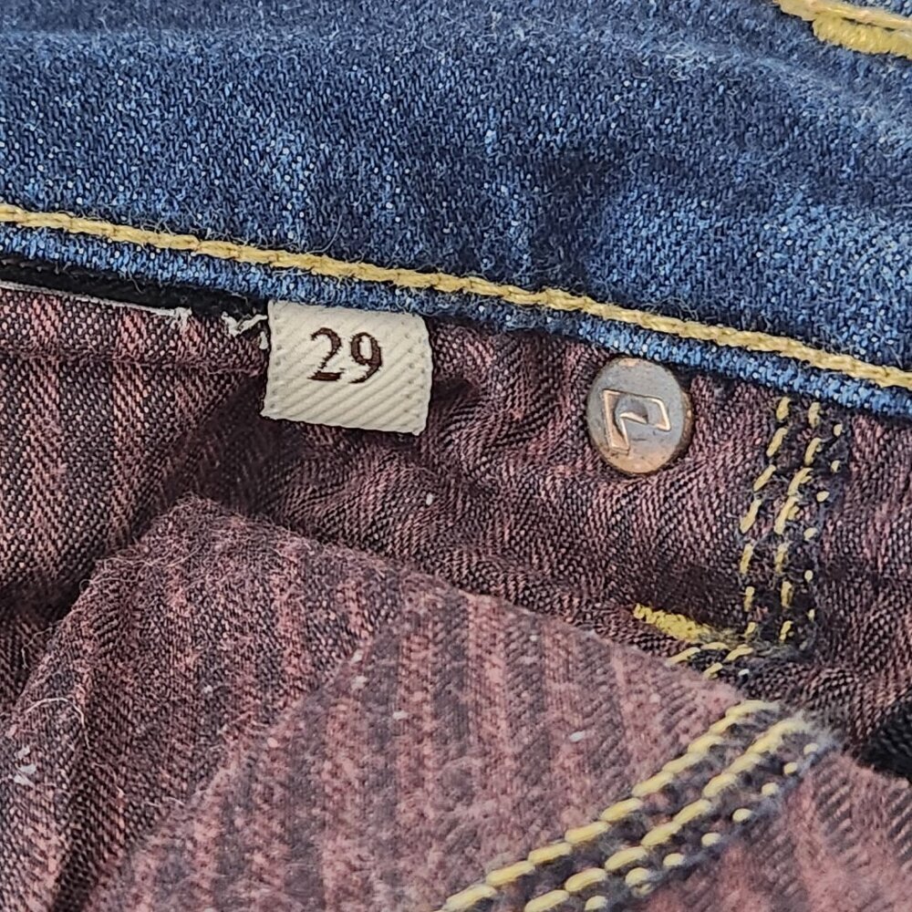 7 For All Mankind Straight Leg Dark Blue Wash Jeans Women's Size 29 - Picture 7 of 7
